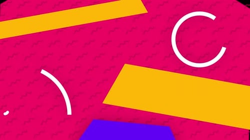 Dynamic Abstract Flat Design Geometric Elements