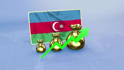 Azerbaijan Reserves Growth Economic Data Infographics Graph
