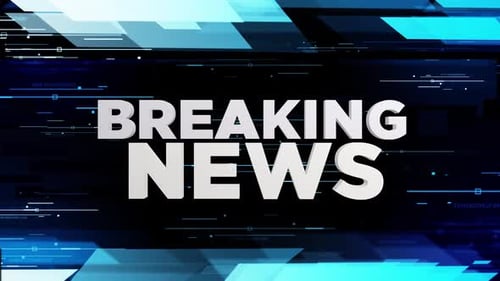 Broadcast News Transition Alpha channel Looped