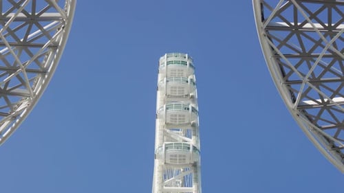 Side view of Ain Dubai Ferris wheel, Dubai