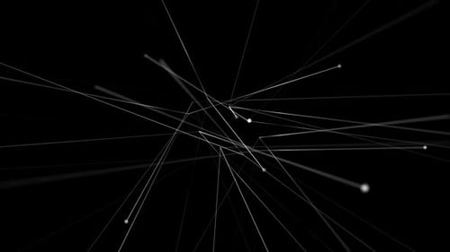 Minimalist Lines Black Abstract Background