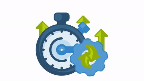 Icono de optimización de la productividad y la gestión del tiempo