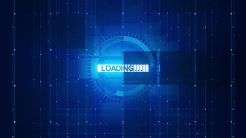 Neon-Ladeanimation mit Fortschrittsbalken und digitalem HUD.