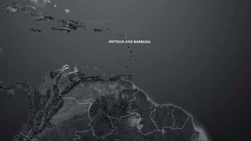 Modern Global Map Zoom In Animation Highlight Country