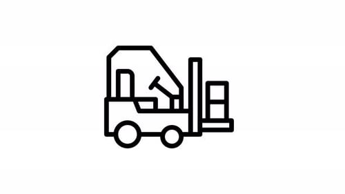 Animation des Gabelstapler-Symbols