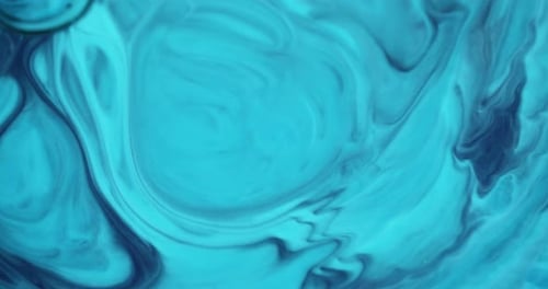 Abstract Blue Paint Swirl Background