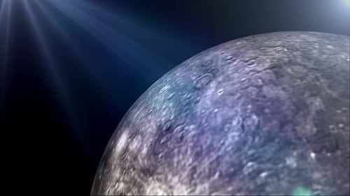 Der Merkur Planet rotiert nahtlos V3