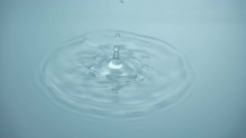 Water Drop Impact Creates Ripples