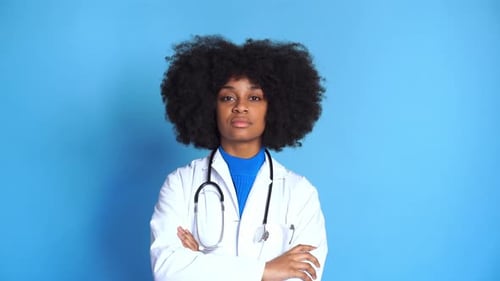 Black Woman Doctor with Stethoscope