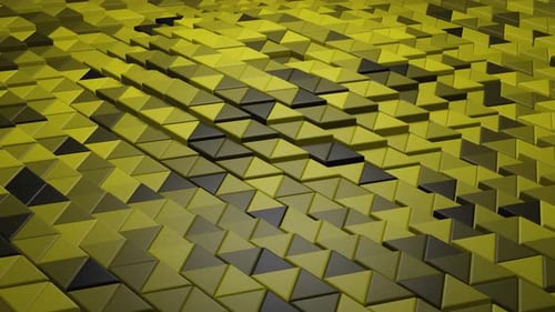 Yellow Triangles Wave Loop Background