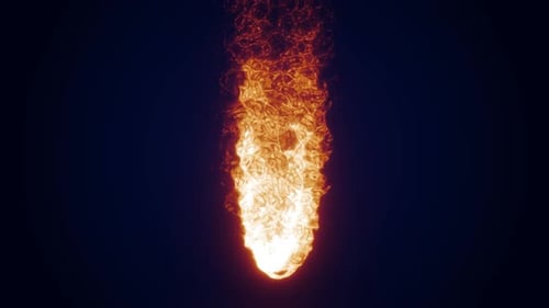Abstract Fluid Fire Effect Animation