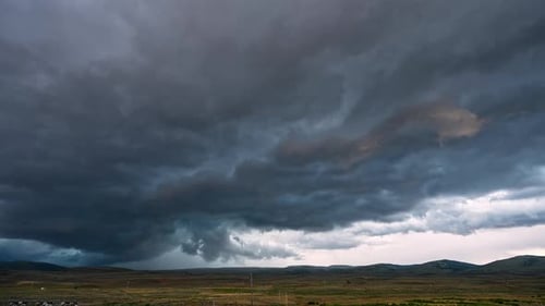 Timelapse of storm clouds moving through the Utah mountains