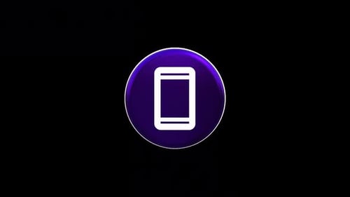 Animated 3D Smartphone Icon Rotation