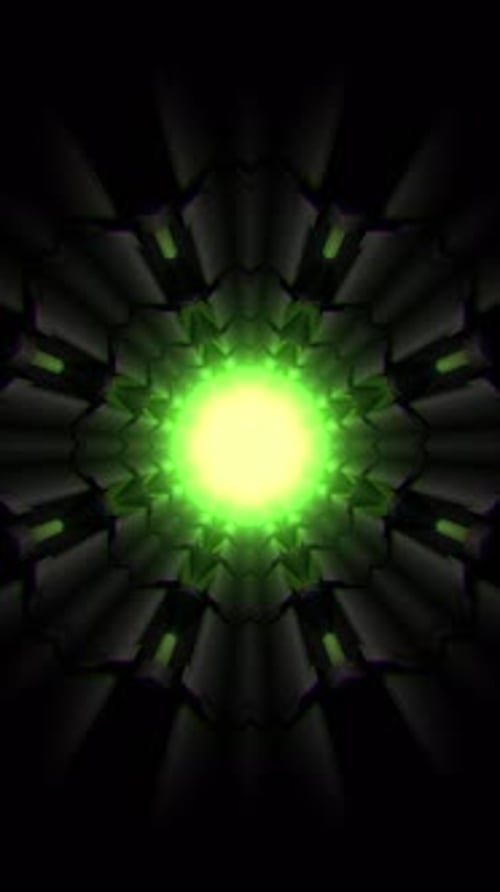 Seltsamer vertikaler Alien-Sci-Fi-Tunnel