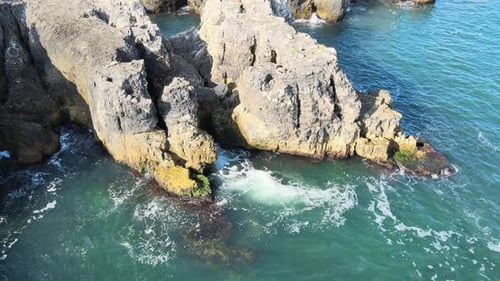 sea rocks waves