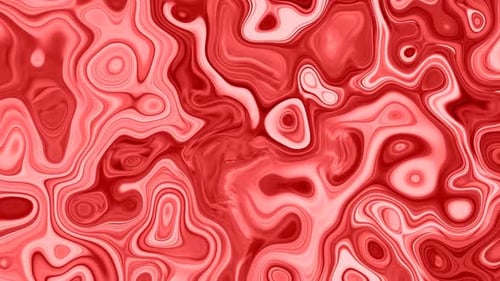 Abstract Red Fluid Swirls Seamless Loop Motion Background