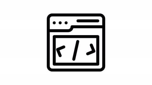 development line icon animation