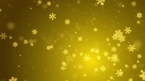Golden Snow Falling Snowfall Snowflake Particles Screen