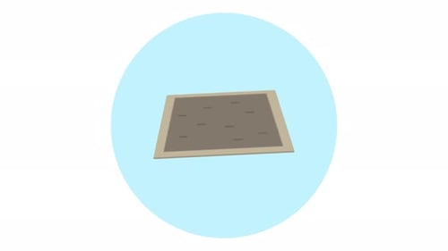 Animated Flat Design Garden Plot Growing Plants