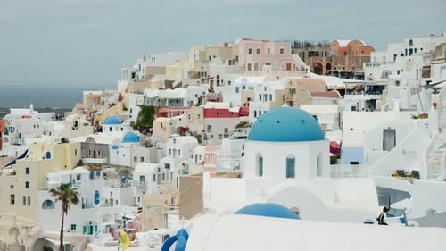 Santorini buildings, Greece