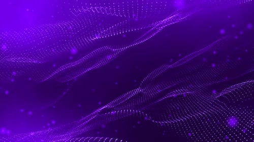 Digital Futuristic Wave Background Purple Loop V4