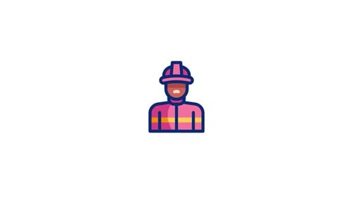 Animiertes Feuerwehrsymbol