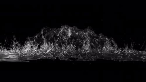 Dynamic Water Splash Fluid Reveal Effect