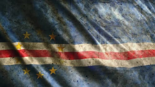 Cape Verde Flag Grunge