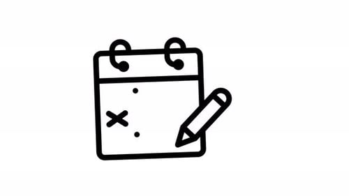 Animation Calendar Survey Icon