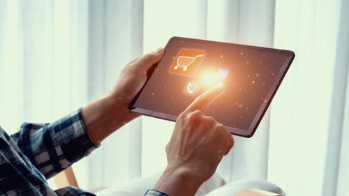 Technologie omnicanal de l'approche commerciale du commerce de détail en ligne