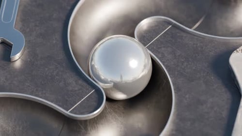 Renderização 3D da bola seguindo o caminho