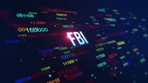 FBI Digital Binary Code Background