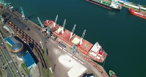 Cargo Ship at the Port