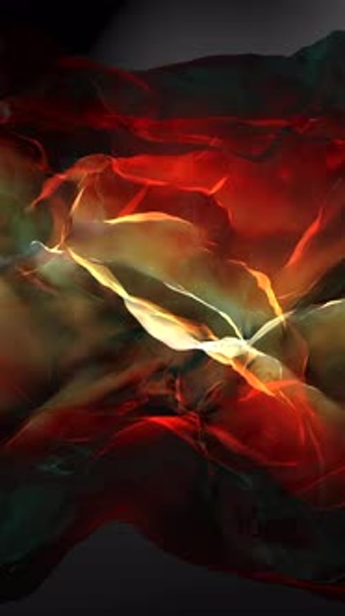 Fluid Abstract Motion Background with Glowing Organic Forms