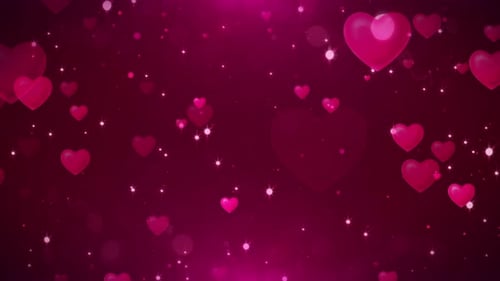 Valentines Day Hearts Pink