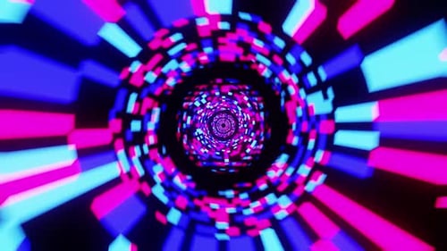Blurred Tunnel Vj Loop Multicolored Tube Background HD