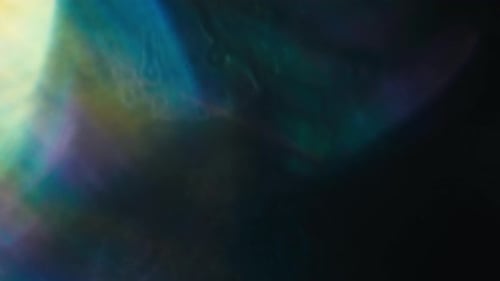 Abstract Light Refraction on Dark Background with Logo
