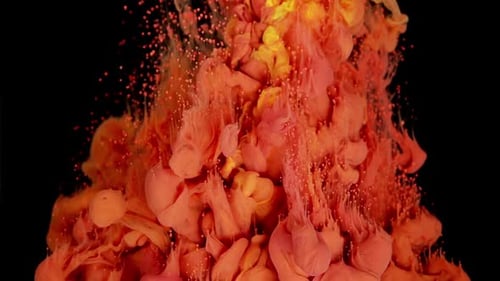 Abstract Ink Plumes on Black Background