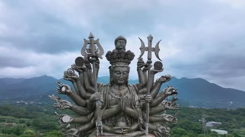 Thousand Hands Guanshiyin Bodhisattva In Taiwan, Close Up