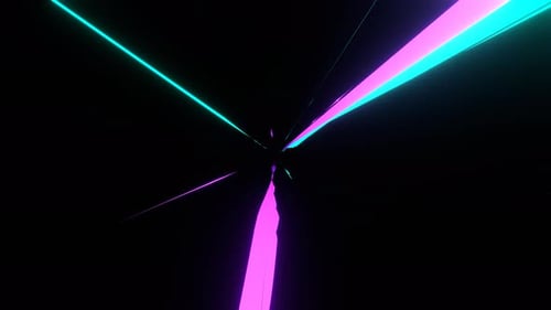 Turquoise And Purple Abstract Radiant Glow Tunnel Background Vj Loop In 4K