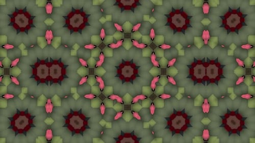 Dynamic Seamless Abstract Kaleidoscope Pattern Loop
