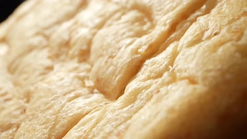 Close Up of Textured Flat Focaccia Bread