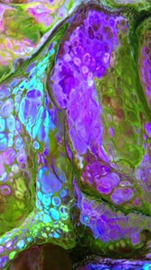 Vibrant Colors Swirling in Abstract Fluid Motion