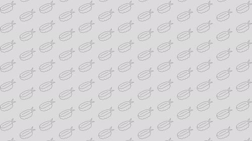 Animated Sushi Nigiri Pattern Background Loop