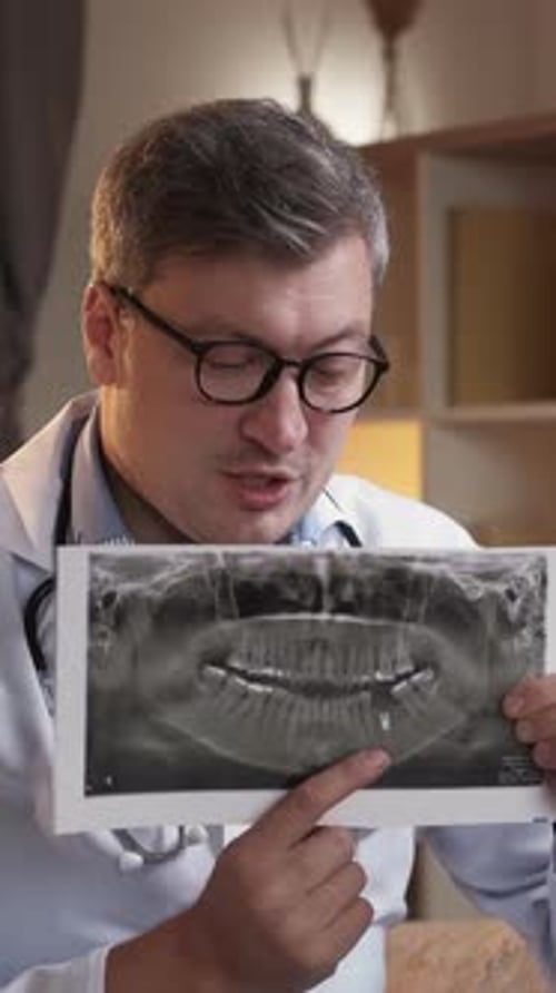 Medical Professional Explains X-Ray Diagnosis
