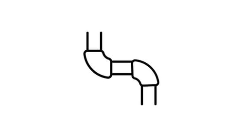 Animated Line Drawing Interconnected Pipes for Industrial Design