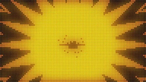 Dynamic Abstract Glowing Dots Radial Pattern Loop