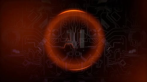 Futuristic Circuit Board Logo Reveal Animation