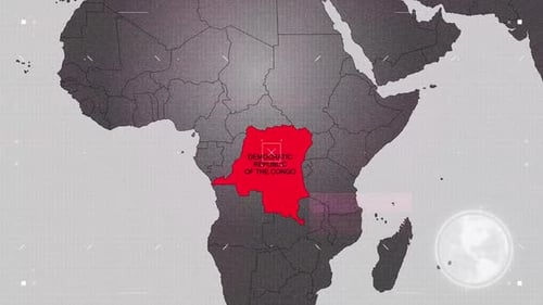 Global Map Animated Zoom to Country Highlight Reveal