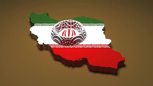 Iran-Karte - Ripple-Effekt